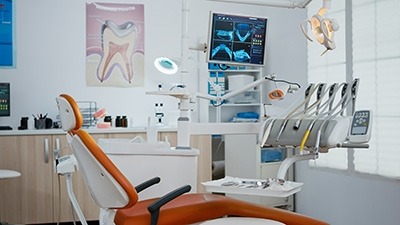 A stock image showing a dentist's office.