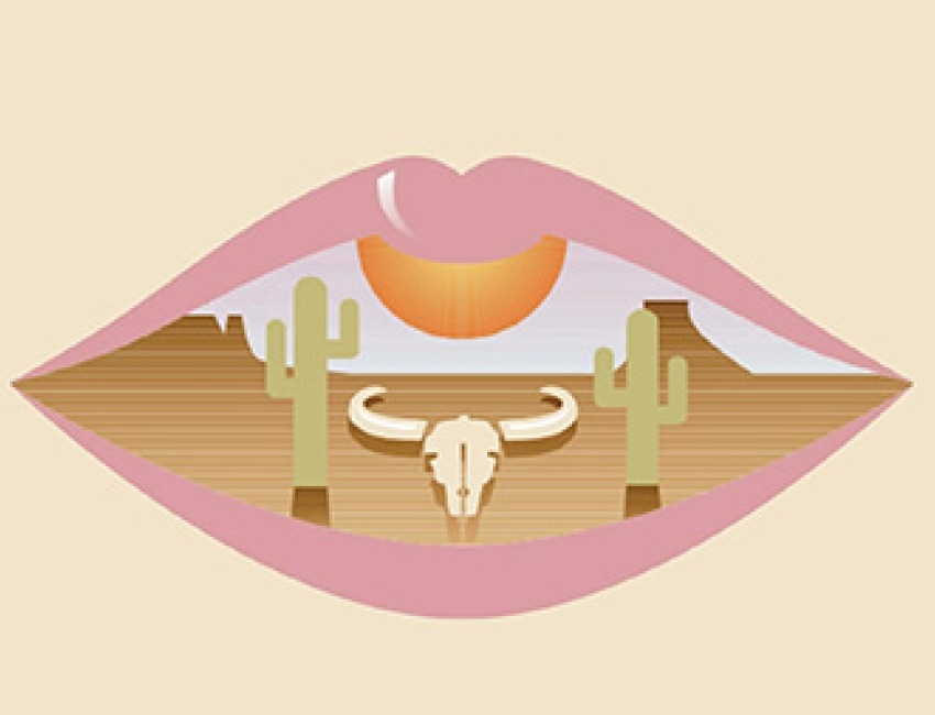 An illustration depicting dry mouth.