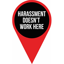 Harassment Doesn't Work Here Logo