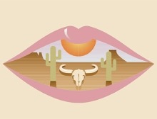 An illustration depicting dry mouth,
