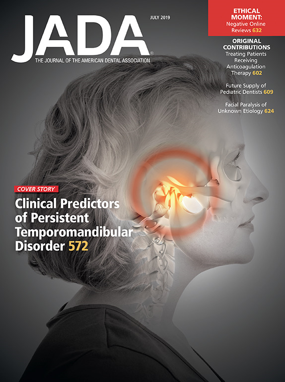 JADA magazine cover highlighting TMD