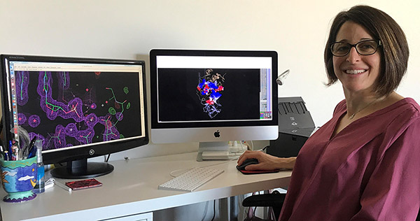 Dr. Samara at her desk