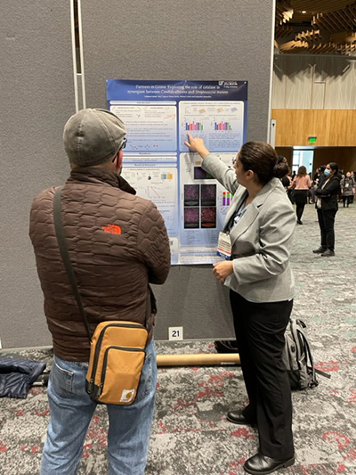 Attendees and presenters at NIDCR’s trainee poster session.