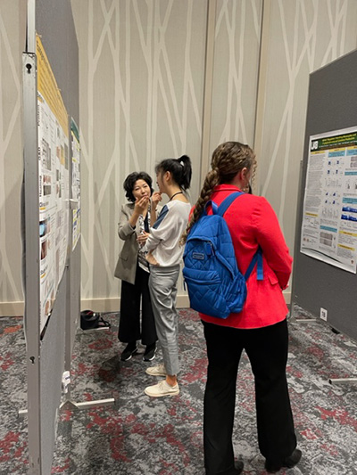 Attendees and presenters at NIDCR’s trainee poster session.