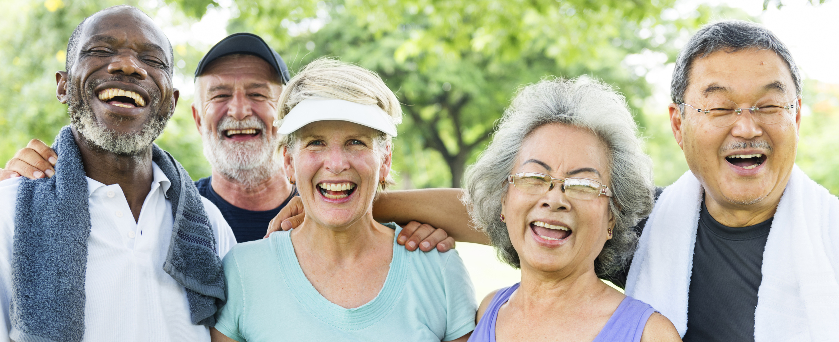 Diverse group of older adults