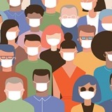People wearing masks