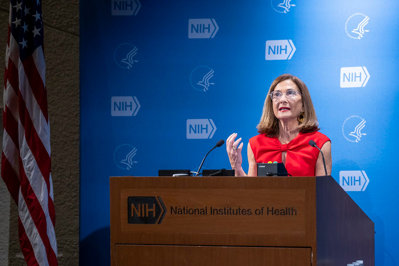 Rosa Chaviano-Moran, past president of the Hispanic Dental Association, lauded NIDCR's support for her organization's national oral health study in Hispanic populations.