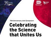 The National Institute of Dental and Craniofacial Research and the National Heart, Lung, and Blood Institute’s 75th Anniversary Joint Symposium logo.