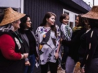 A group of people from the Native community.