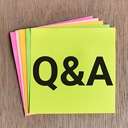 Q&A stock image