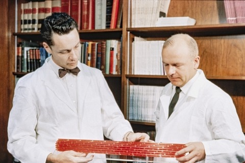 Karl Piez (left) and George Martin. 
