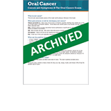 Causes and symptoms of oral cancer