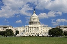  The United States Capitol building in Washington, DC.