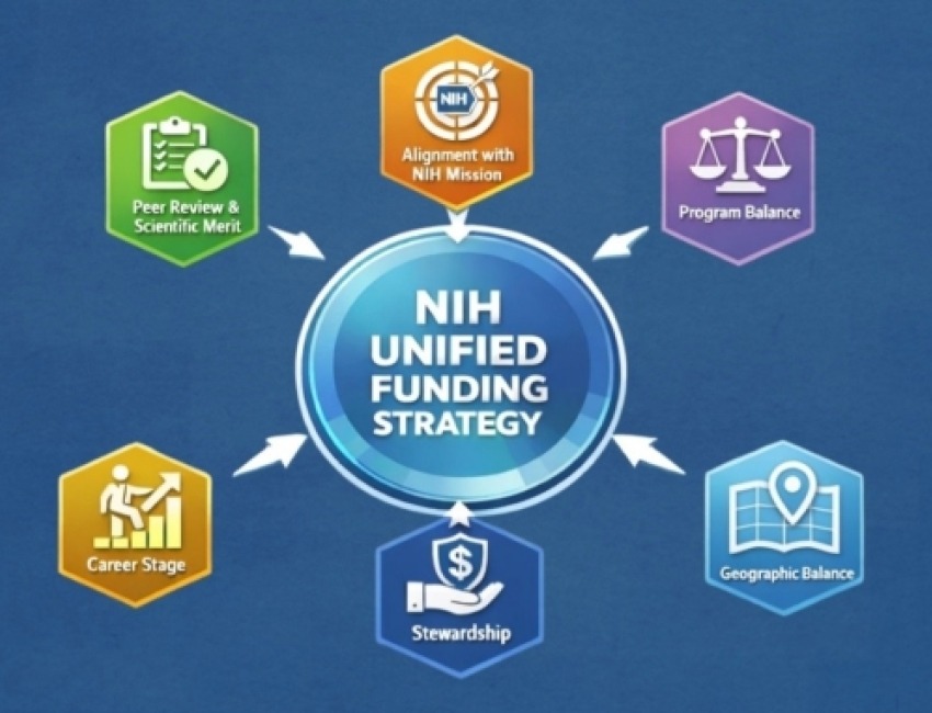 The NIH Unified Funding Strategy Logo