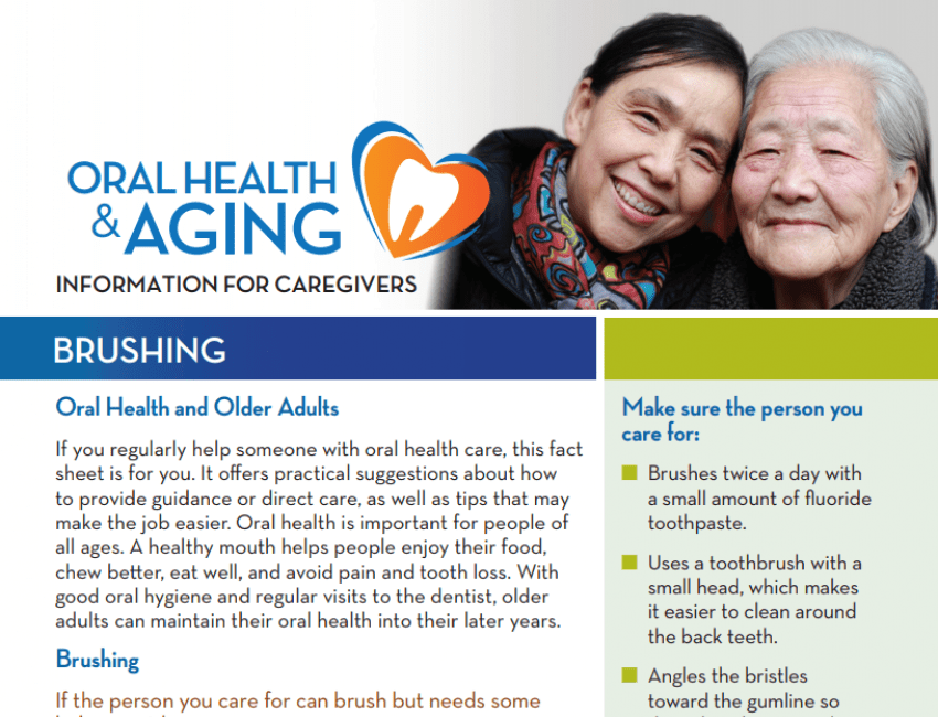 Brushing: Information for Caregivers