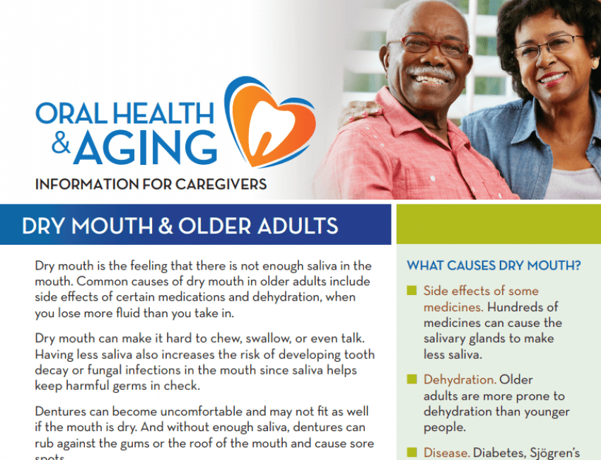 Dry Mouth & Older Adults: Information for Caregivers