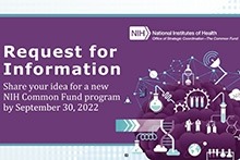NIH’s Common Fund, which supports bold scientific programs, is seeking new ideas that can catalyze discovery across all biomedical and behavioral research.