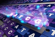 A stock image depicting genome sequences.