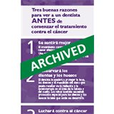Tres buenas razones para ver a un dentista ANTES de comenzar el tratamiento contra el cáncer