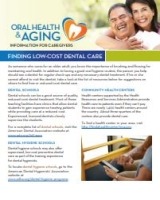 Finding low-cost dental care front cover