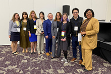 Group of professional attendees at a conference.